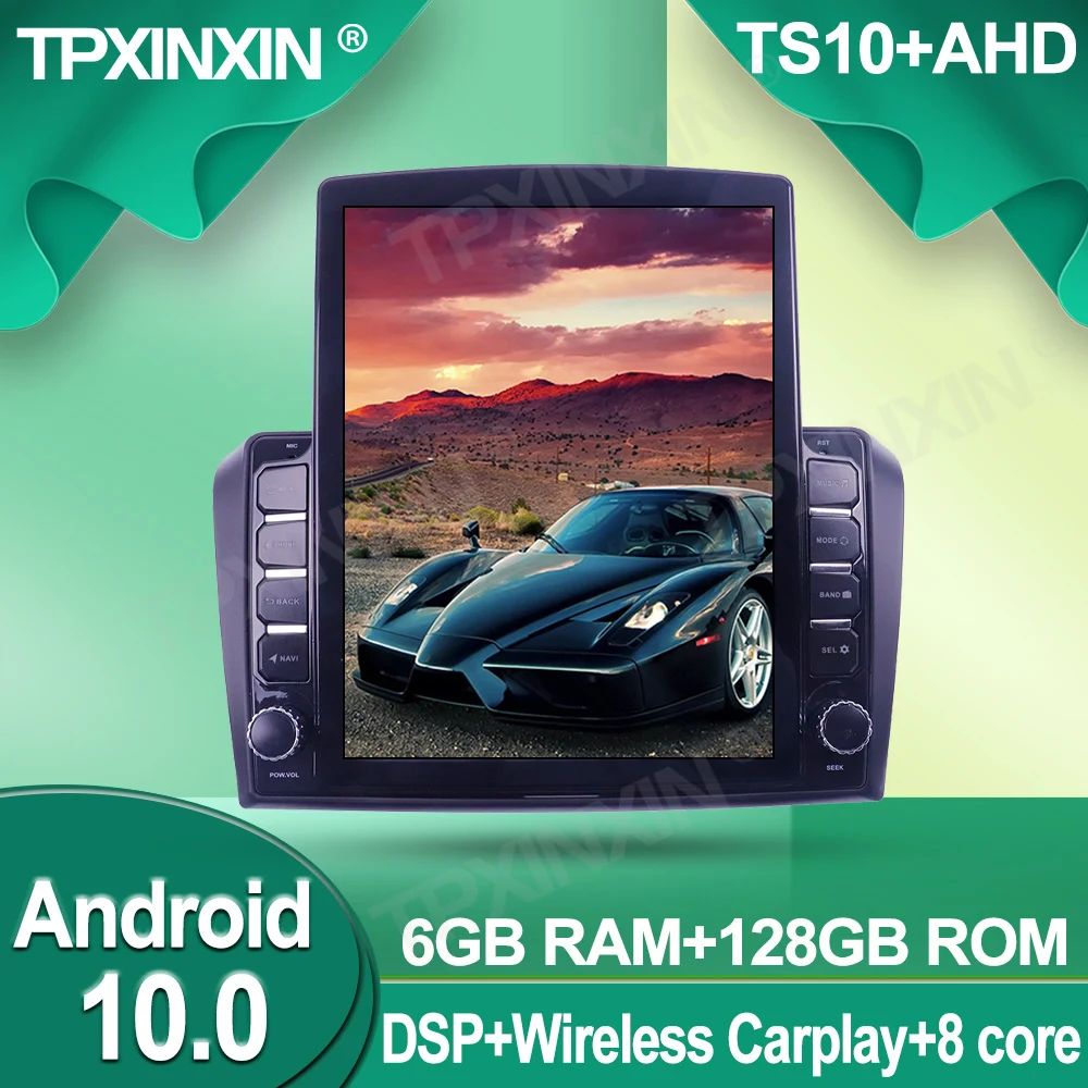 구매 테슬라 스타일 자동차 GPS 네비게이션 안드로이드 6 + 2006G 무선 카플레이 스테레오 자동차 라디오 플레이어 라디오 IPS 화면, 마즈다 3 2012-128