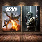 Картина на холсте мандалор из аниме Звездные войны в 80-х годах, постеры и принты Диснея, Настенная картина для украшения гостиной и дома