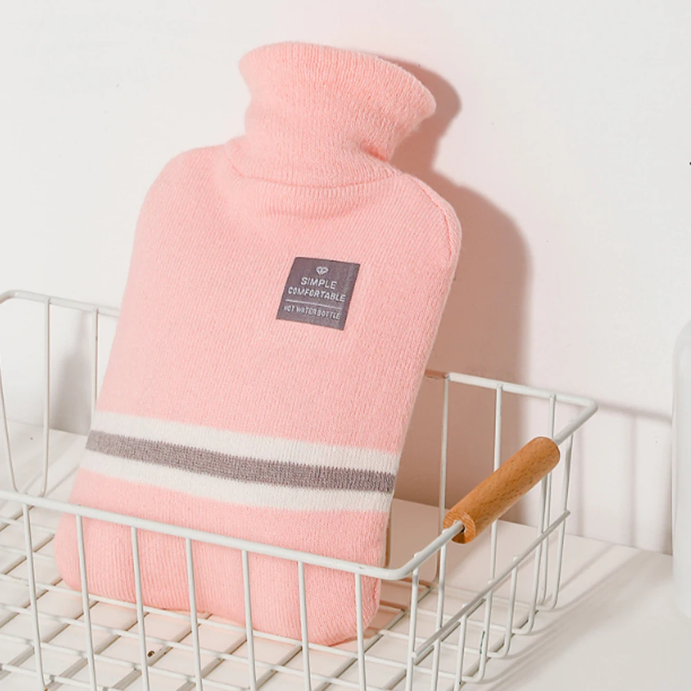 1000/2000 мл портативная бутылка для воды резиновая высокая плотность зимняя грелка