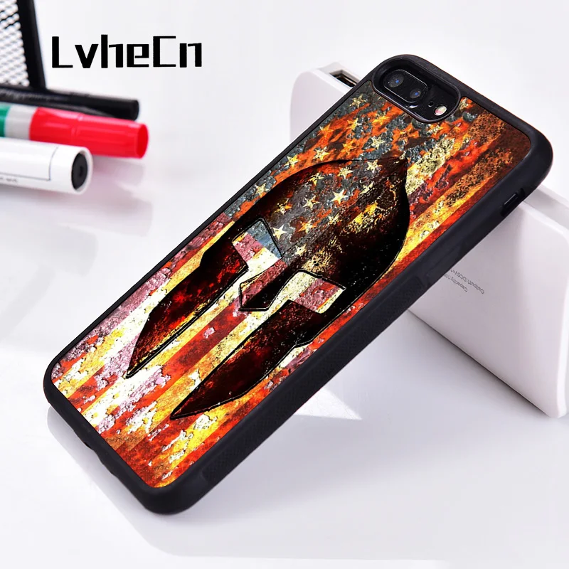 LvheCn 5 5S SE 6 6S силиконовый резиновый чехол для телефона iPhone 7 8 plus X Xs 11 Pro Max XR шлем с