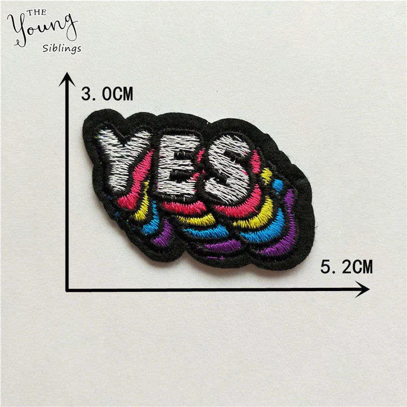 Набор стильных вышитых наклеек для одежды 1 шт.|Заплатки| |