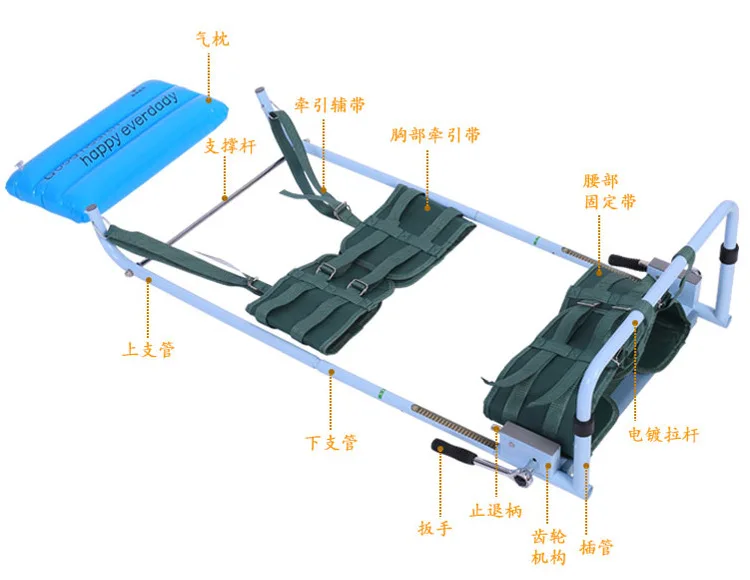 

Medical household lumbar traction device lumbar stretcher lumbar disc herniation low back pain lumbar muscle strain