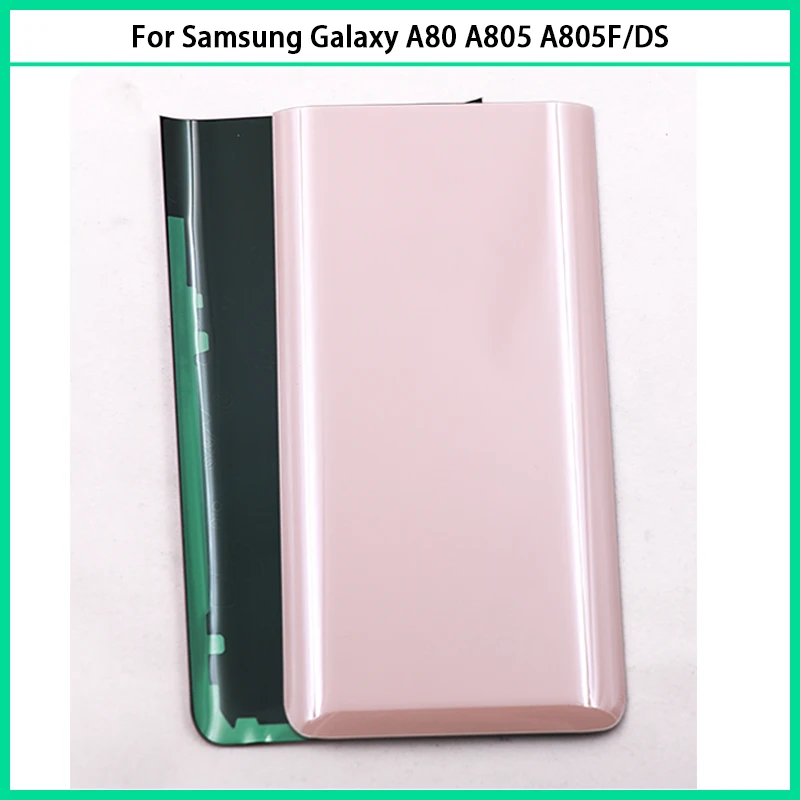 Для Samsung Galaxy A80 A805 A805F/DS 3D стеклянная панель батарея задняя крышка Задняя Дверь