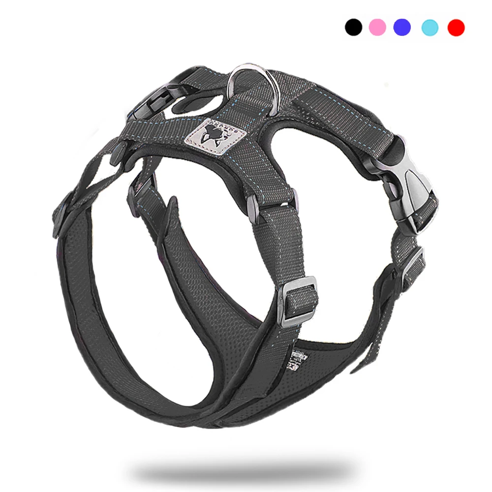 Шлейка-жилетка для собак регулируемый сетчатый ошейник из нейлона мягкий