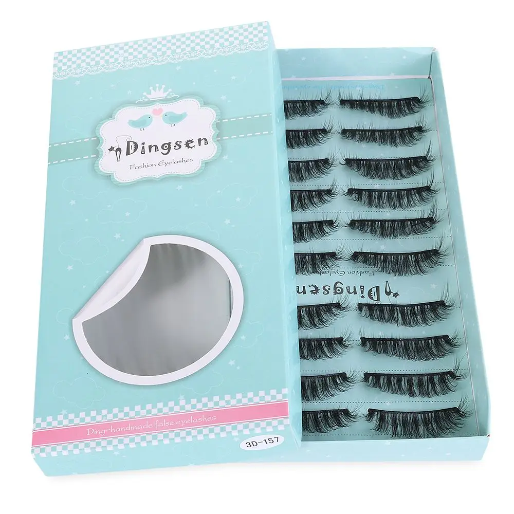 

10 пар Новых накладных ресниц супер мягкие Сверхмягкие пушистые ресницы натуральные длинные ресницы для наращивания макияжа ручной работы ...