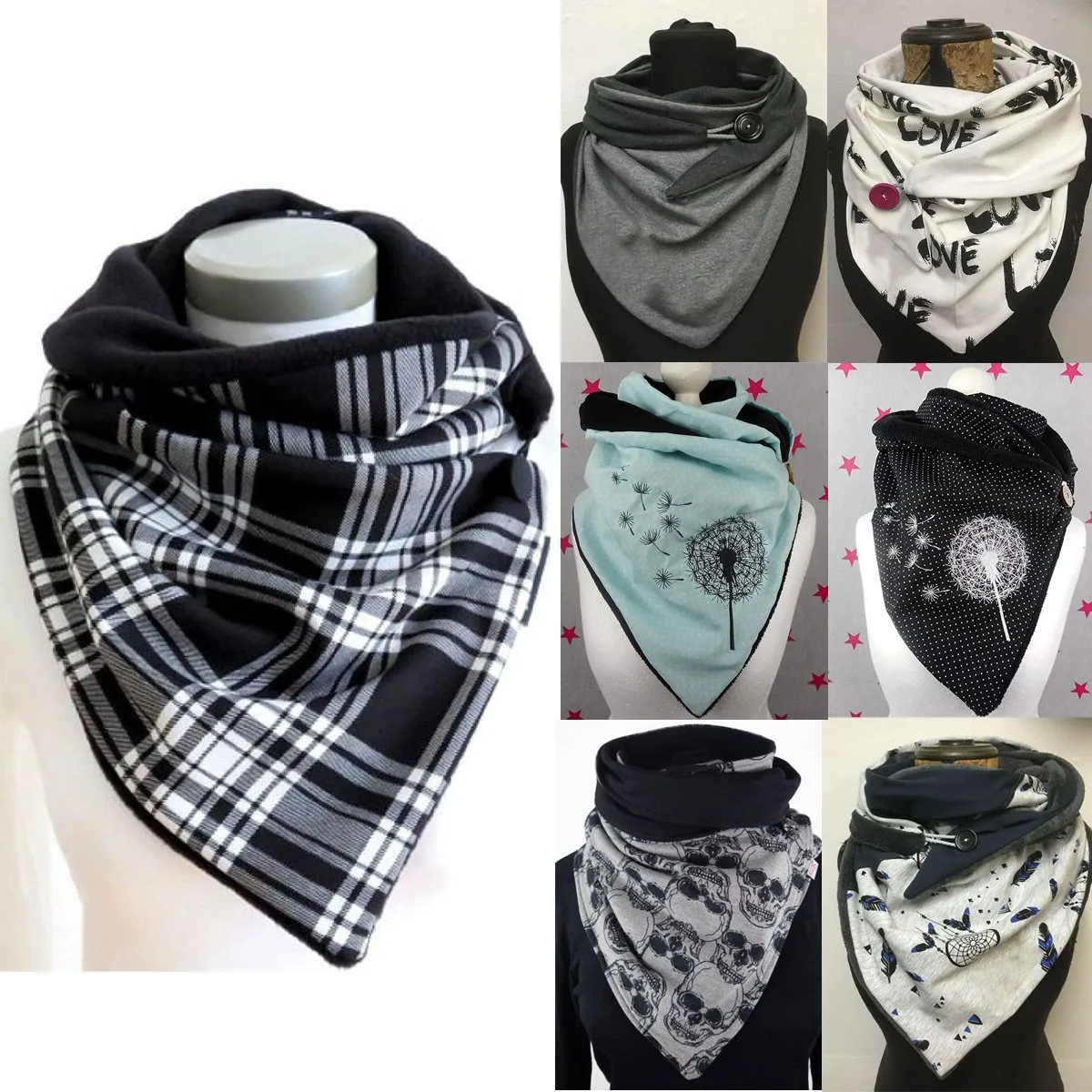 

Classic Women Scarf Leaves Printing Fashion Scarfs Female Multi-purpose Shawl Button Scarves Sun Anti-uv Shawls