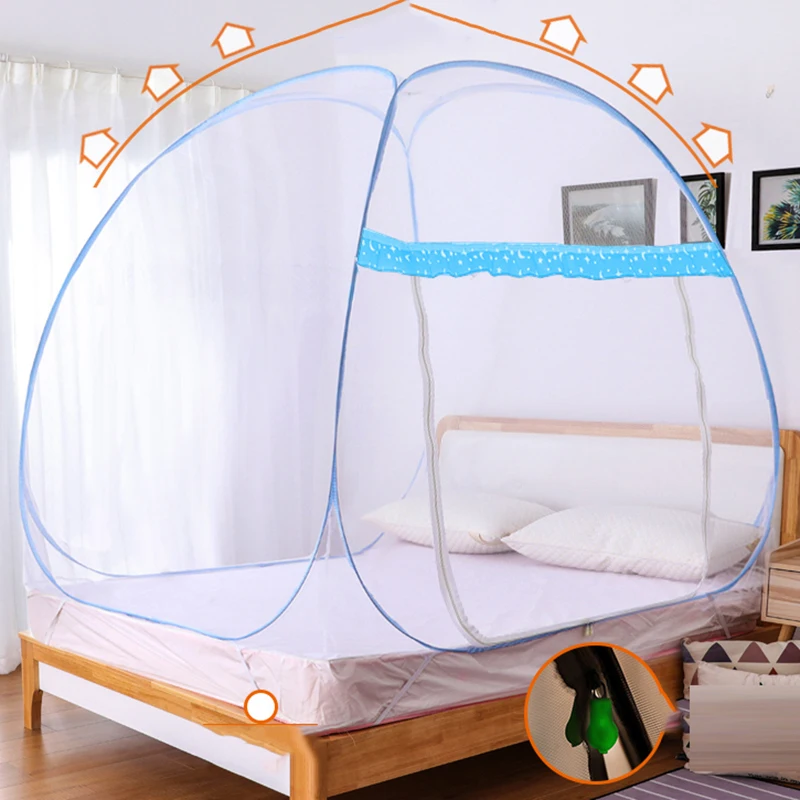 Большое пространство складной взрослых Москитная сетка 1 5 м кровать палатка для