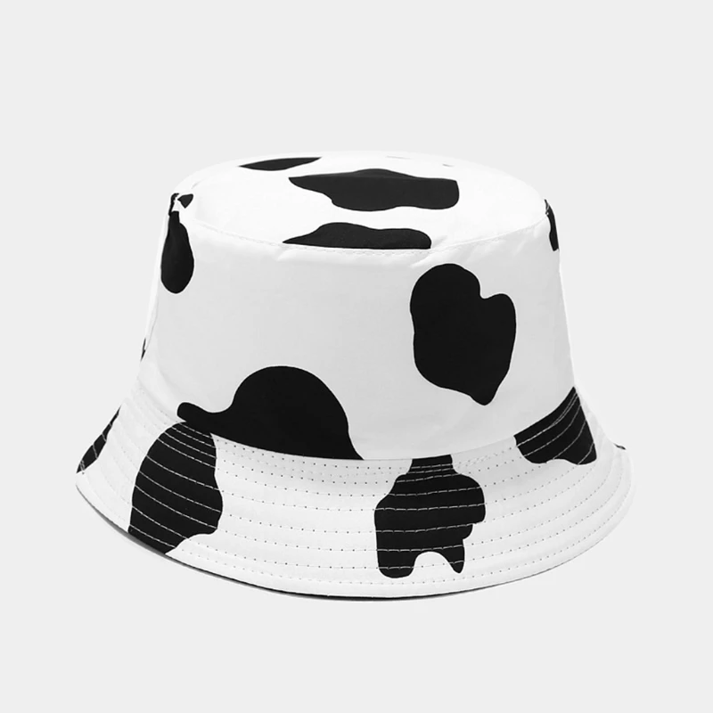 Колпачки ведра классические с черно белым принтом колпачки унисекс от солнца