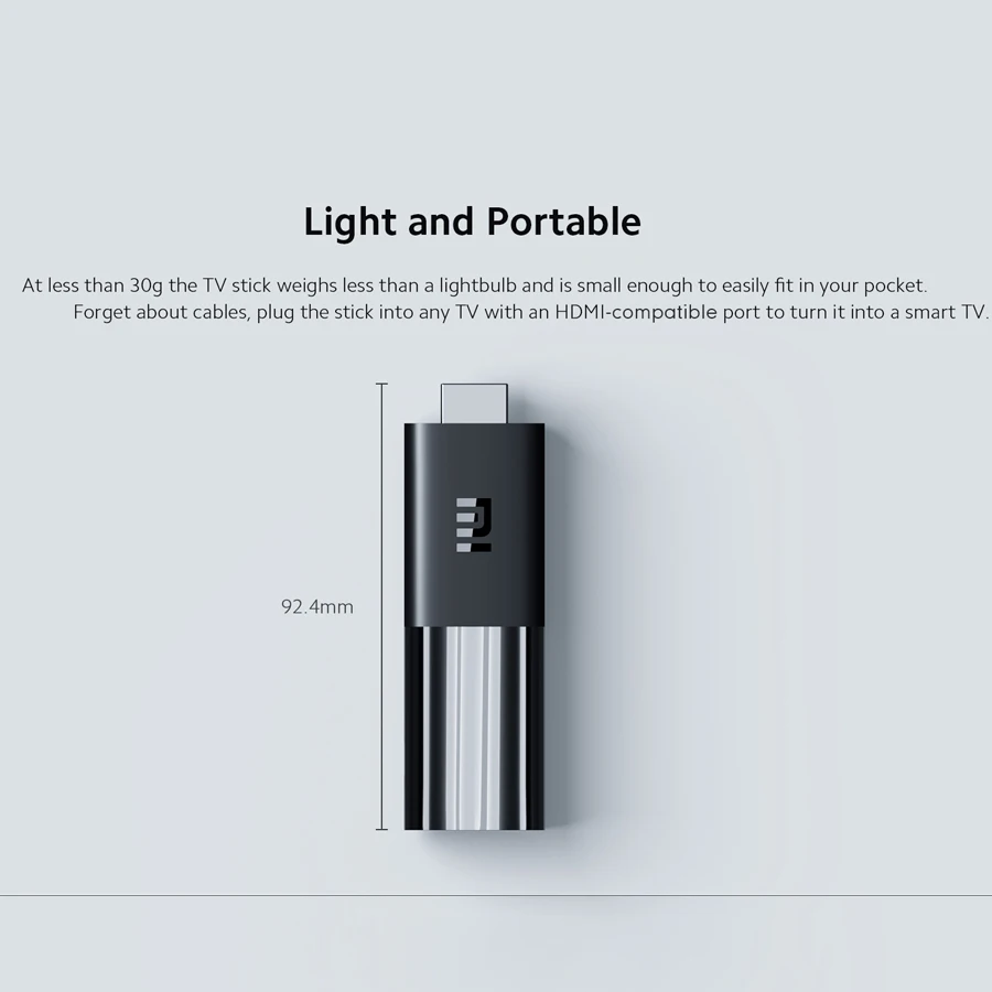 Глобальная версия телевизор Xiaomi Mi TV Stick Android 9 0 четырехъядерный 1080P Dolby DTS HD аудио