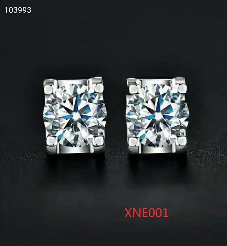 

XND028 925 Sterling Silver Pendant 1ct classic style diamond jewelry Mosangshi pendant wedding party commemorative pendant lady