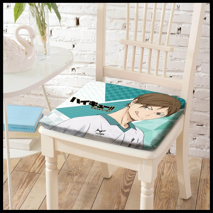 Аниме/Haikyuu! Подушка сиденья из хлопка Aone Takanobu/Futakuchi Kenji высокая эластичность с