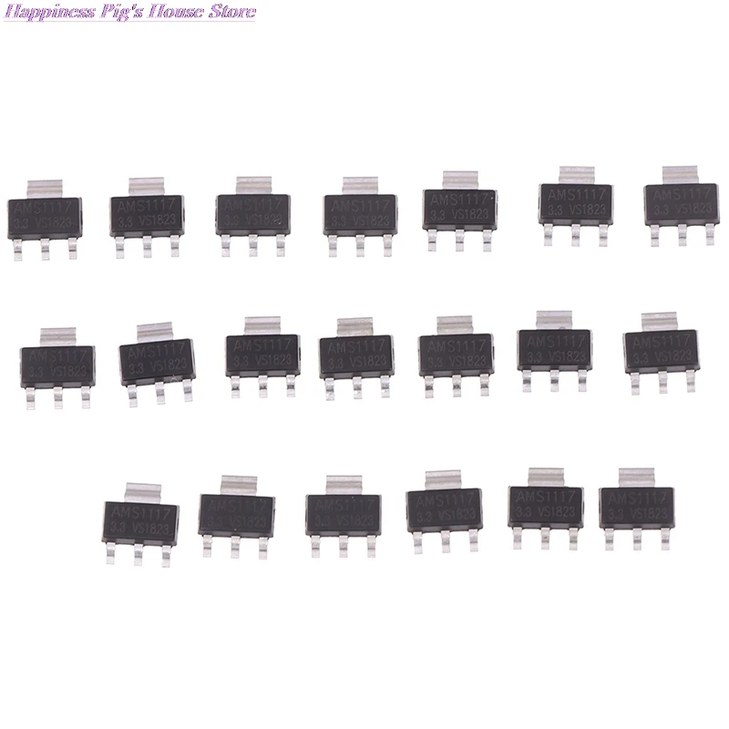 

20pcs/lot AMS1117-3.3V SOT223 Voltage Regulator