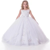 white flower girl dresses for wedding 2020 lace girls pageant gown kids first communion princess dresses