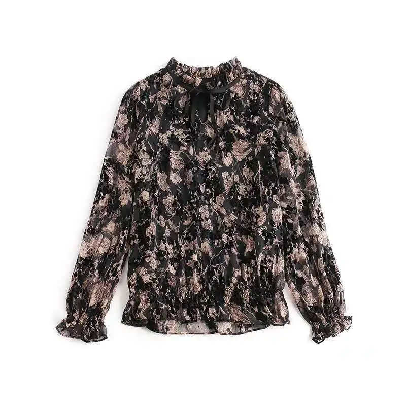 

Blouse Women Chiffon Shirt Women's Long Sleeve Spring Autumn Top Loose Women's Autumn Blusas Mujer De Moda