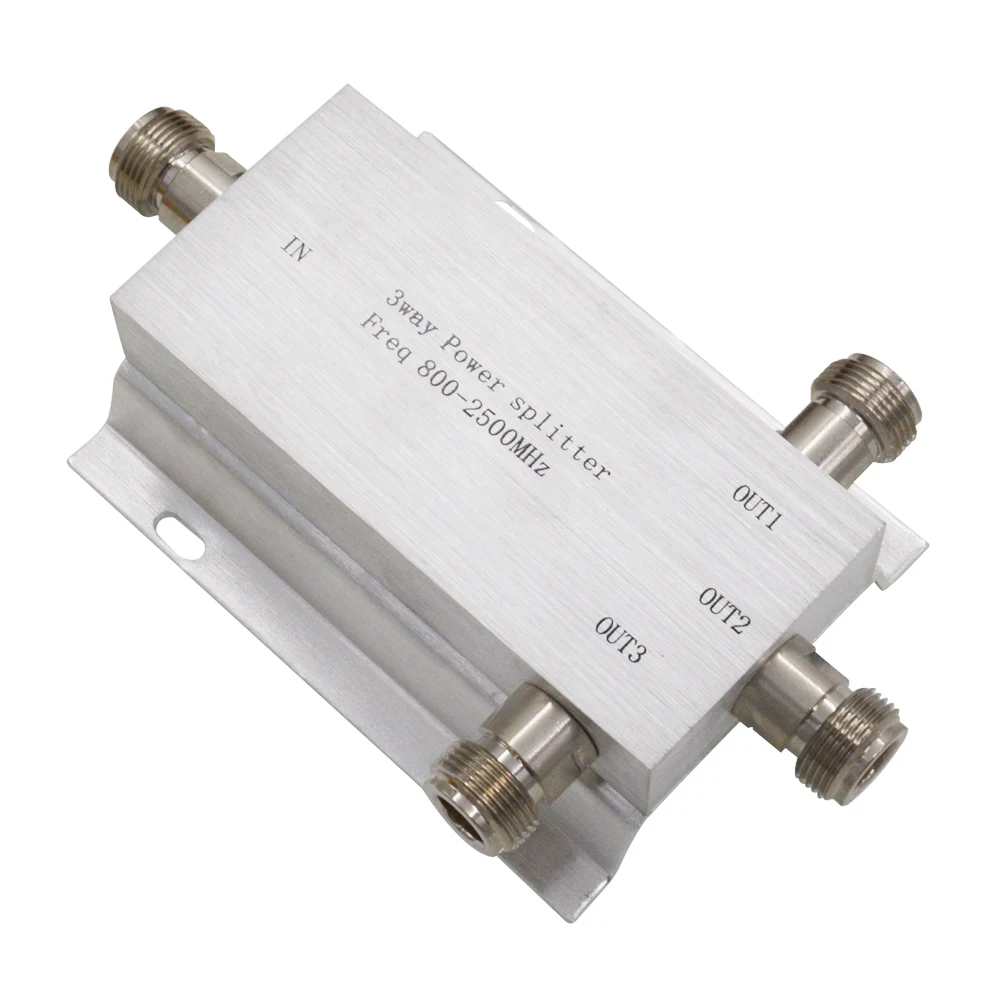 3-позиционный делитель мощности 1 вход/выход 380-2500 МГц для усилителя сигнала GSM CDMA 3G. Подключение к внутренней и наружной антенне.