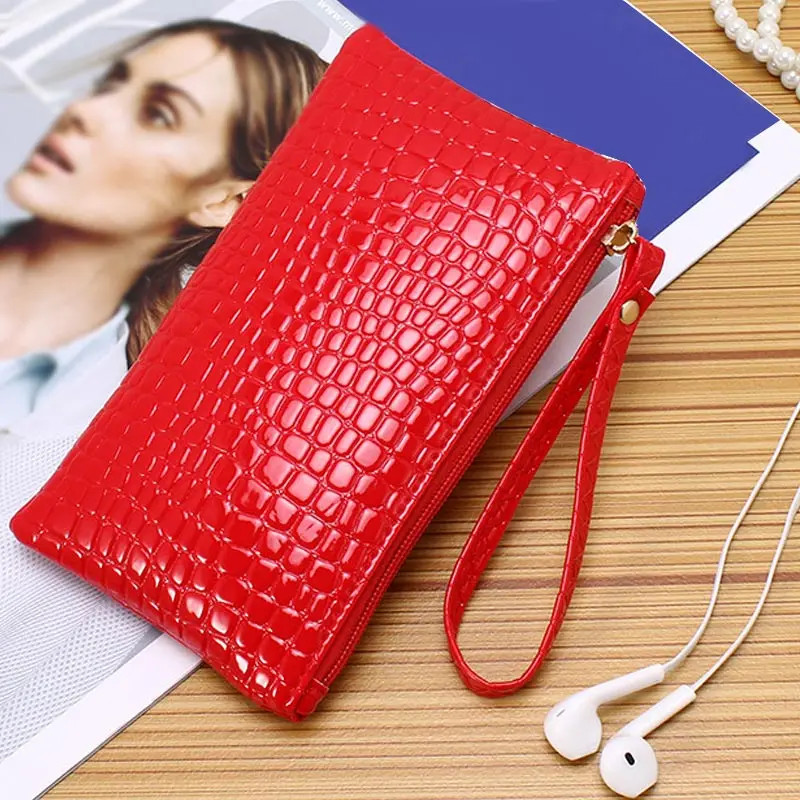 

Women PU Leather Wallet Purse Card Phone Holder Makeup Bag Clutch Handbag AC889