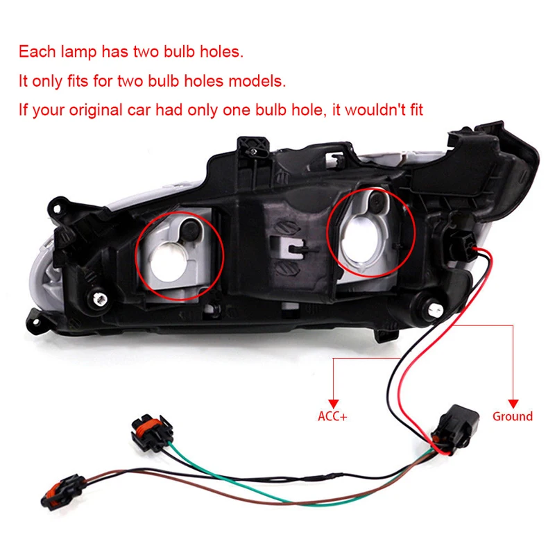 Светодиодные дневные ходовые огни водонепроницаемые противотуманные фары DRL
