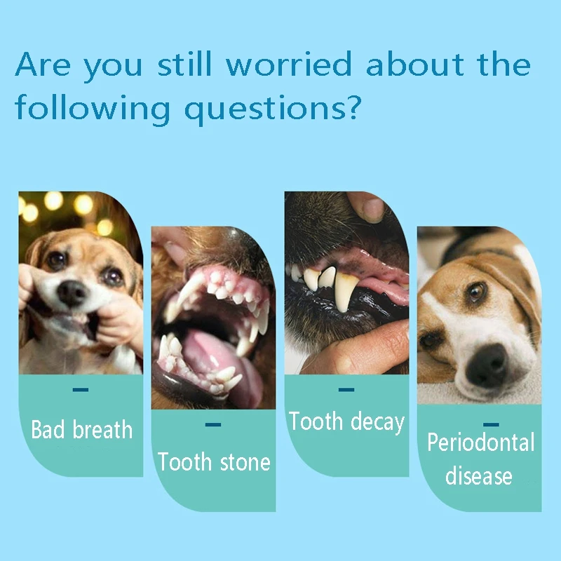 1 шт. зубная щетка для животных дополнение неприятное дыхание зубной камень уход