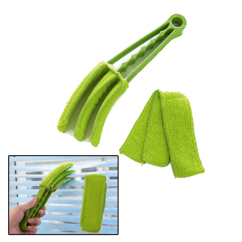 Green-2pc Регулируемая щетка из микрофибра, растягивающаяся, удлиняющая щетка с перьями, антипылезащитная щетка для дома, кондиционер, чистка мебели для автомобиля - Цвет: Green-2pc