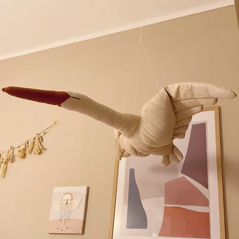 Настенная подвесная плюшевая кукла-Лебедь из хлопковой ткани креативные