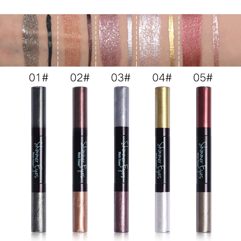 Музыкальный цветок фирменные жидкие тени для век + подводка глаз набор макияжа