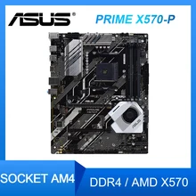 Asus PRIME X570-P Socket AM4 Motherboard DDR4 for Ryzen 3 PRO 5350G Ryzen 5 3600X cpus AMD X570 PCI-E 4.0 USB3.2 ATX  Placa-mãe