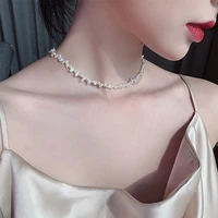 baroque natural pearl necklace womens clavicle chain simple temperament 2021 new jewelry wedding party womens necklaces gift