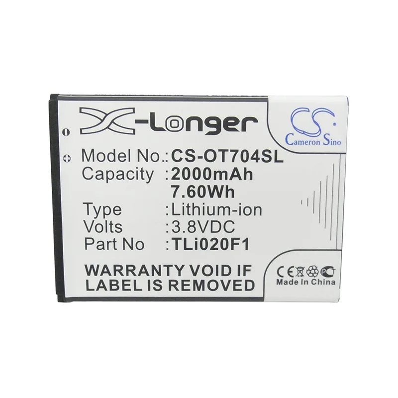 CameronSino для ALCATEL 5044 5044D 5044R Вт OPTUS X Spirit VODAFONE Smart turbo 7 V500 VFD оранжевого аккумулятора 5042X |