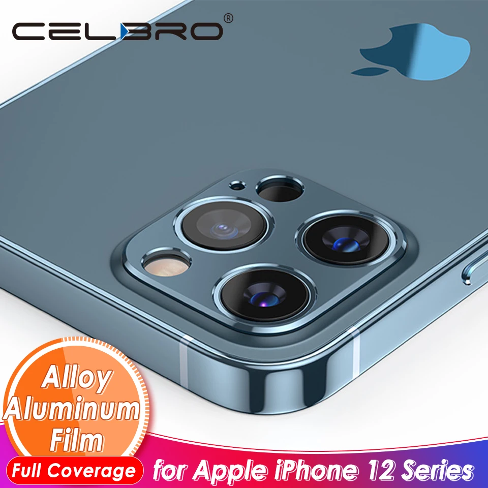 Металлическая пленка для камеры iPhone 12 Mini Pro Max чехол с полным покрытием протектор