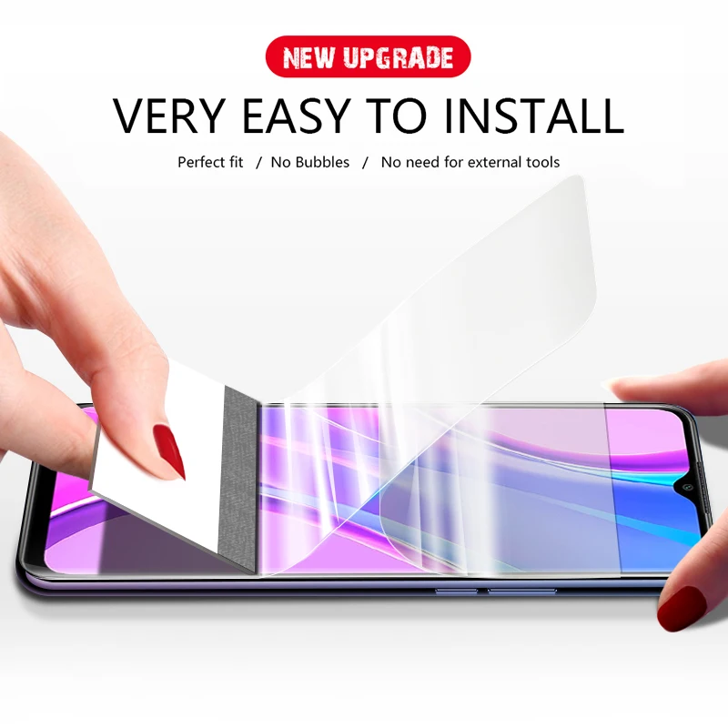 Защитная пленка CHYI для Xiaomi Redmi 9 Гидрогелевая с инструментами без пузырьков |
