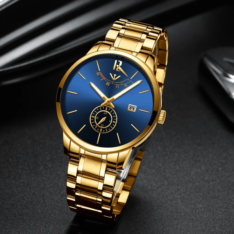 NIBOSI Top Luxury Brand Business Man Watch Analog Quartz Wrist Watch Fashion Mens Watch Casual Male Clock Relogio Masclino 2318