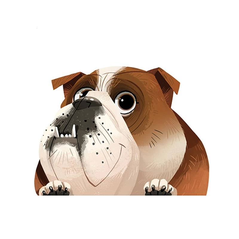 

15x15cm Cute doggy Vinyl Car-Sticker Automobiles Motorcycles Window Bumper Laptop Vinyl Decal Decorative Goods