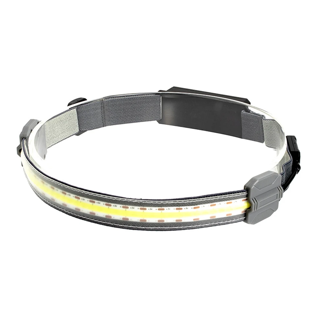 

Налобный фонарь с 3 режимами, светодиодный налобный фонарь COB со встроенным аккумулятором, налобный фонарь для ночной рыбалки, кемпинга, нал...