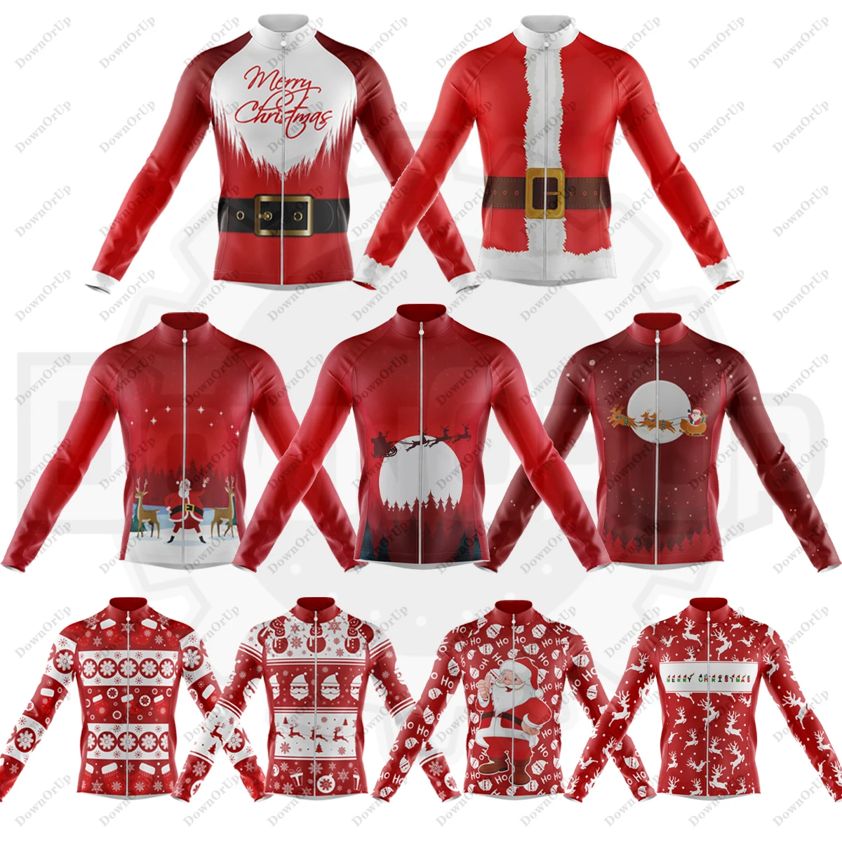 

Christmas Men's Long Sleeve Cycling Jersey Maillot Ciclismo Hombre Cycling Equipment BIke Clothing ropa ciclismo hombre invierno