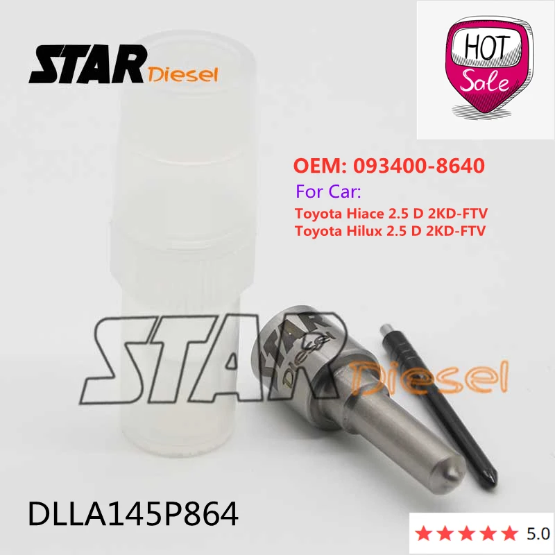 

Наконечники впрыскивателя DLLA145P864 093400-8640 дизельные запчасти для Toyota Hiace Hilux 2,5 D 2KD-FTV