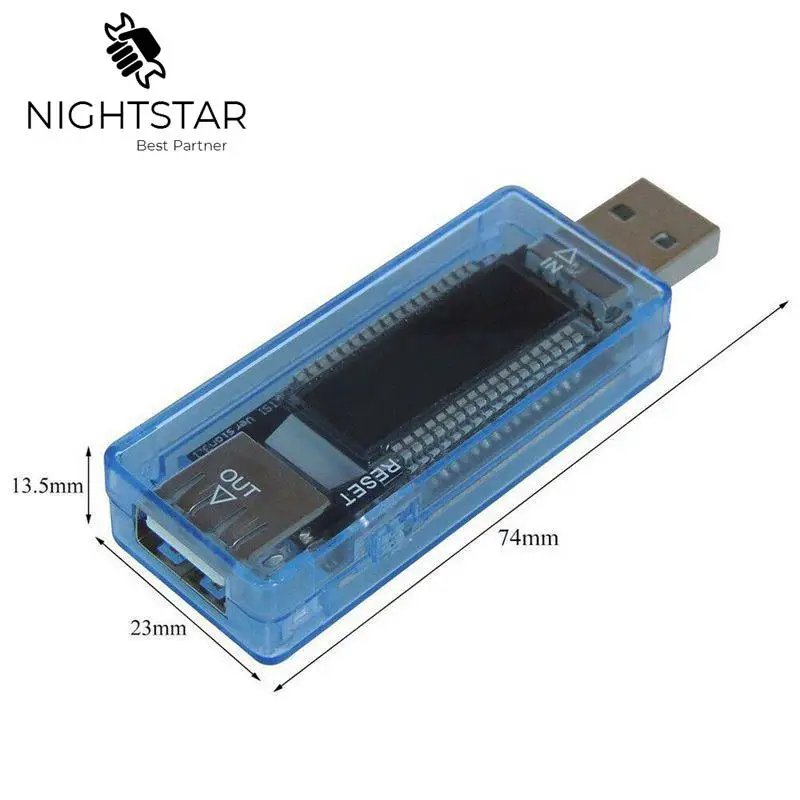 Nauwkeuriger ЖК тестер аккумулятора телефона детектор напряжения измеритель тока USB