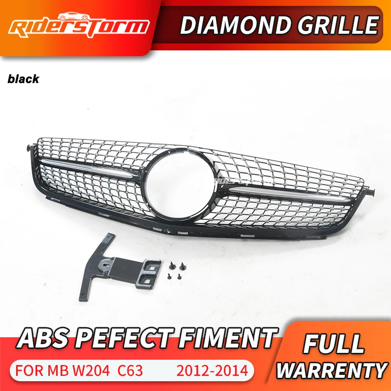 2012-2014 C63 Алмазная решетка передний бампер Гриль подходит для Mercedes benz C-Class W204 c180 c200