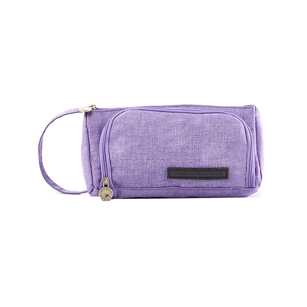 Косметичка чехол для средней и старшей школы офиса колледжа Большой