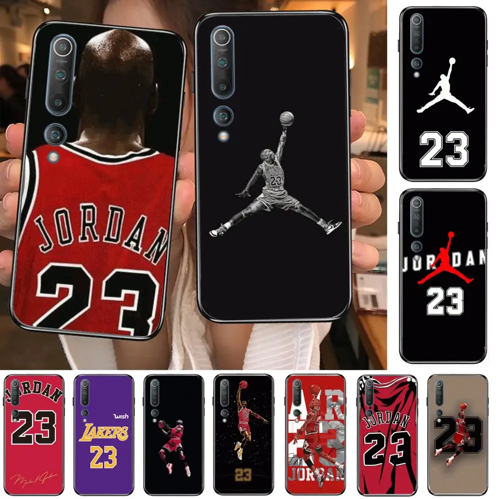 

Basketball 23 J-Jordan Phone Case For xiaomi mi11 5g 10 liti Ultra 9Pro SE 3 8 Note Anime Black Cover Silicone Back Pretty tpu