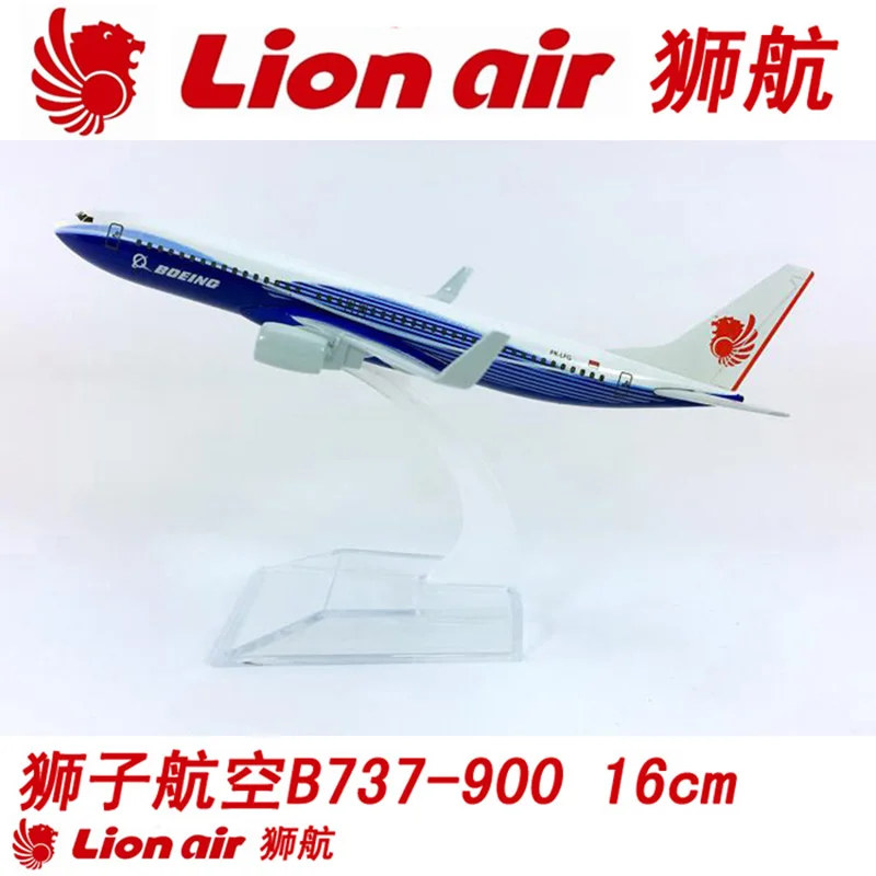 

16 см B737-900 Лев эйр» 1/400 весы игрушечные модели самолетов литья под давлением пластиковая строгальные подарки для детей