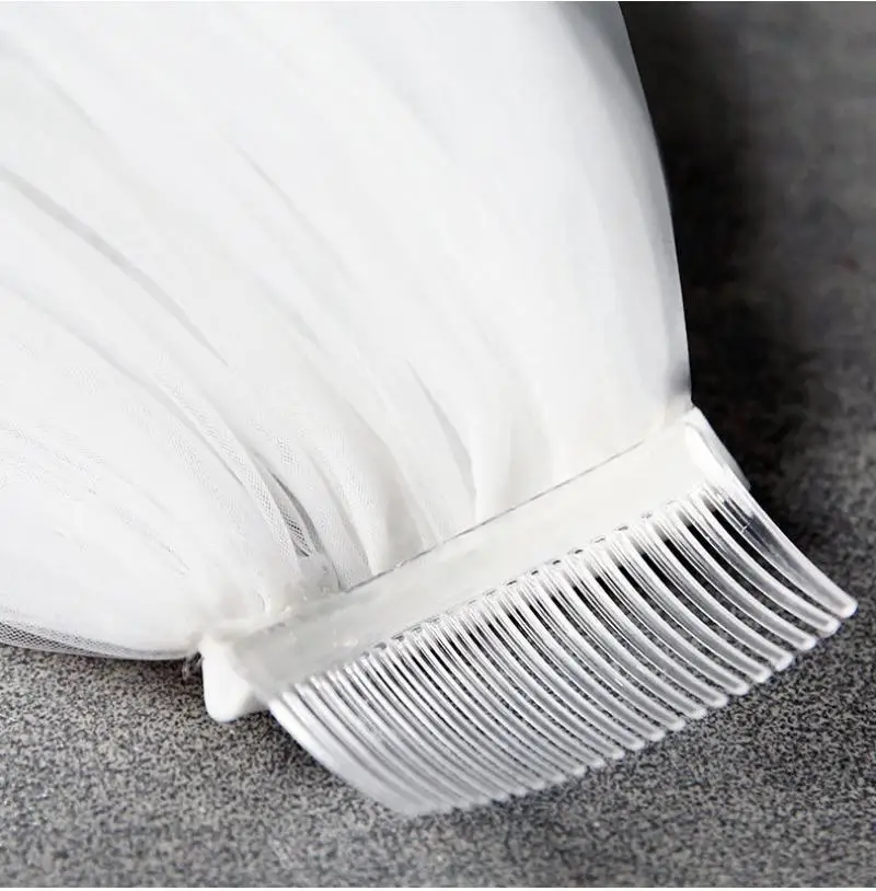 Головной убор для девочки свадебное белое платье с вуалью двухслойная повязка