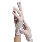 Женские перчатки кружевные перчатки для вождения с закрытыми пальцами сетчатые перчатки сетчатые однотонные ультратонкие летние женские перчатки для сенсорного экрана