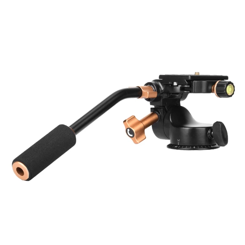 

QINGZHUANGSHIDAI Q08S Camera Tripod Gimbal Hydraulic Damping Three-Dimensional Handle PTZ Photography Camera PTZ
