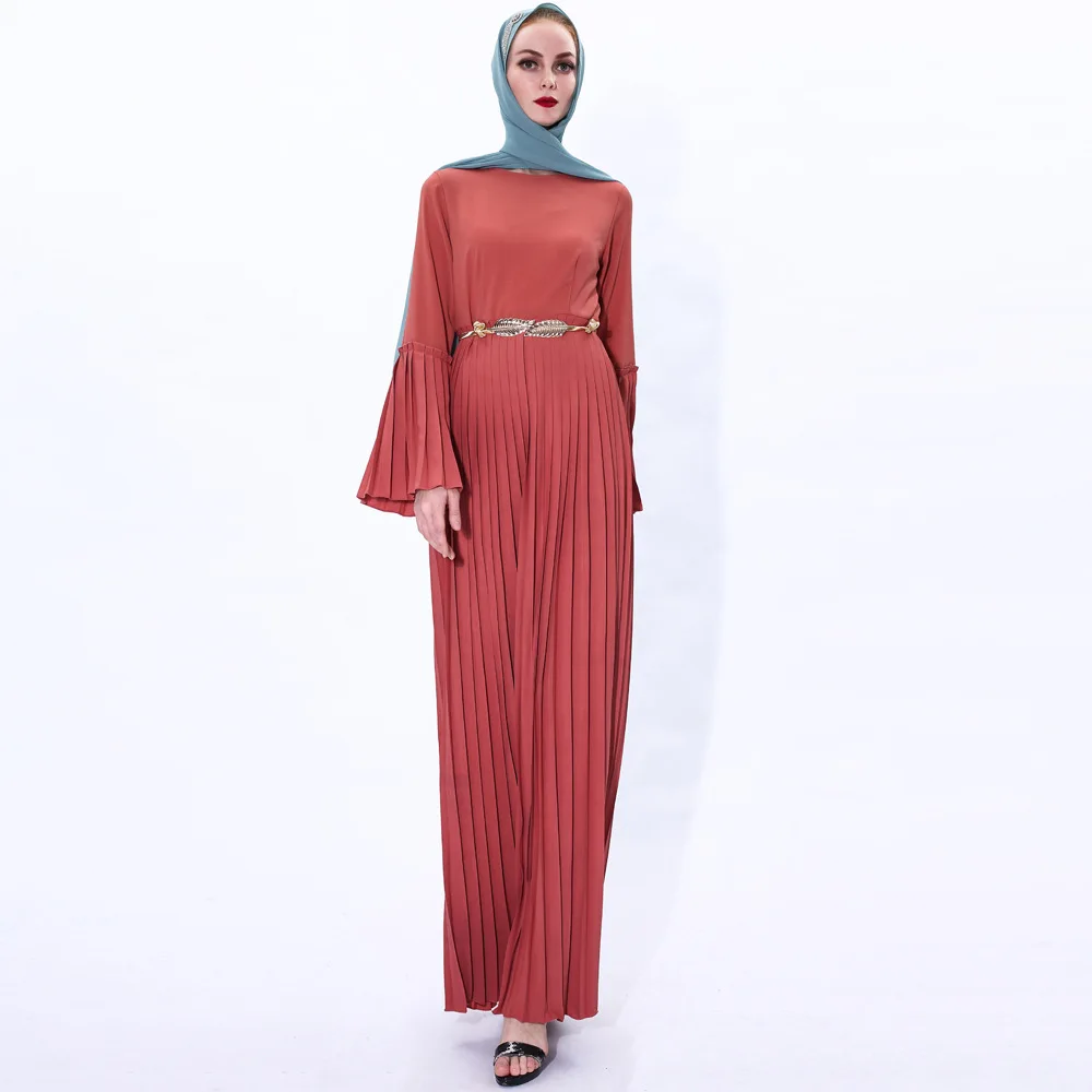 Роскошное мусульманское плиссированное платье Abaya Mubarak Niqab сексуальное кимоно