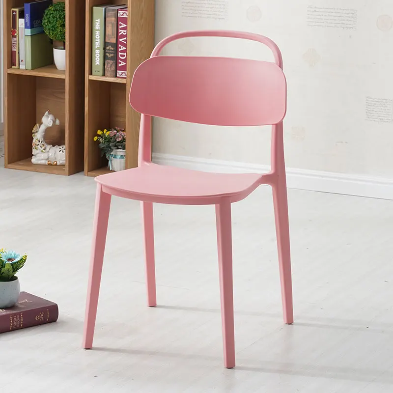 

Nordic plastic chair adult household thickened backrest chair modern minimalist training chair desk chair plastic dining chair