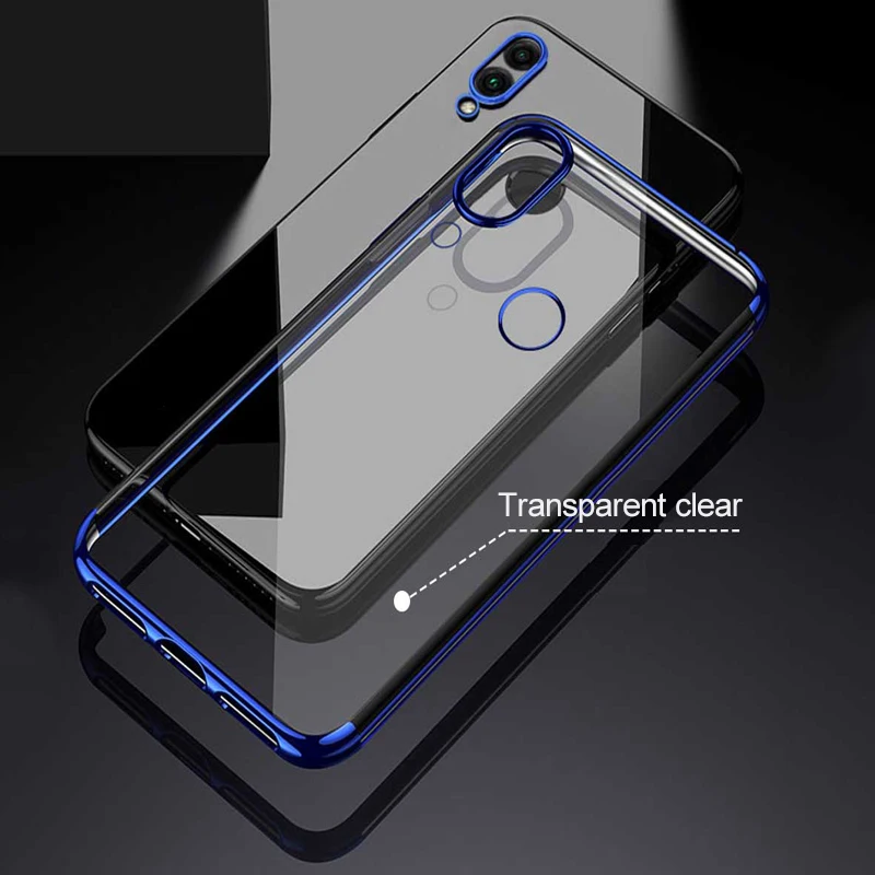 Чехол для Xiaomi Redmi Note 7 Прозрачный мягкий силиконовый чехол-накладка из ТПУ Pro 7A