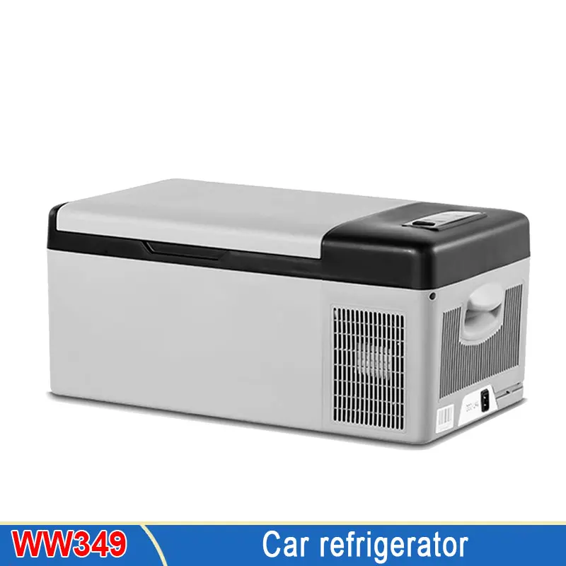 

Портативный автомобильный холодильник 19 л, охлаждение и обогрев, автомобильный домашний двойной холодильник 12 В/24 В, уличный кемпинг, инстр...