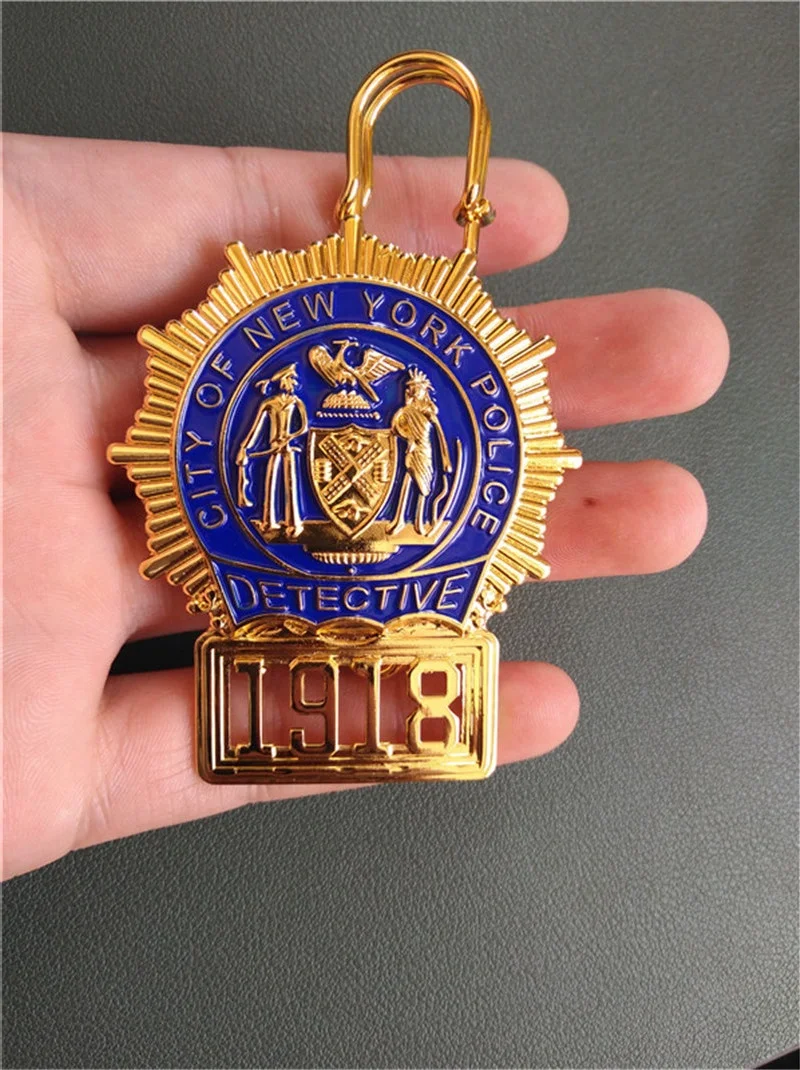 

U.S. NEW YORK DETECTIVE BADGE SERIAL 1918 PROPS COLLECTION 1:1