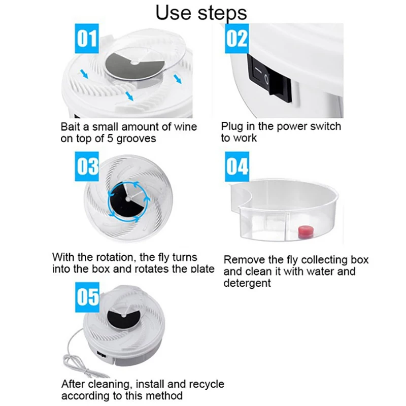 Автоматическая ловушка для мух USB Электронная отпугивания вредителей устройство