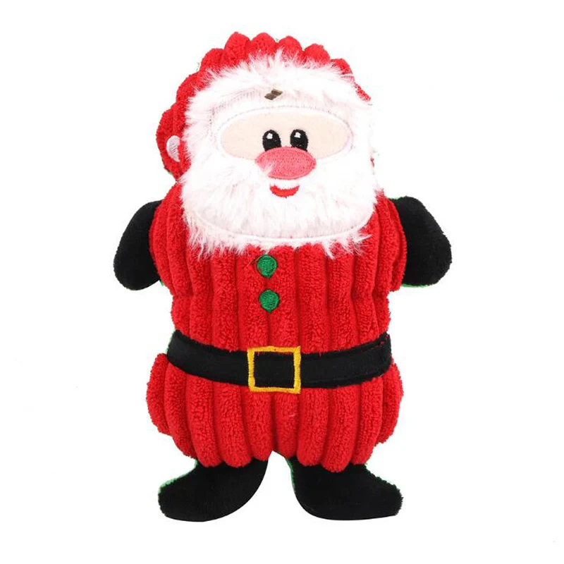 Собака Chritmas игрушки с пищалкой звук жевания игрушка для щенка собаки кошки